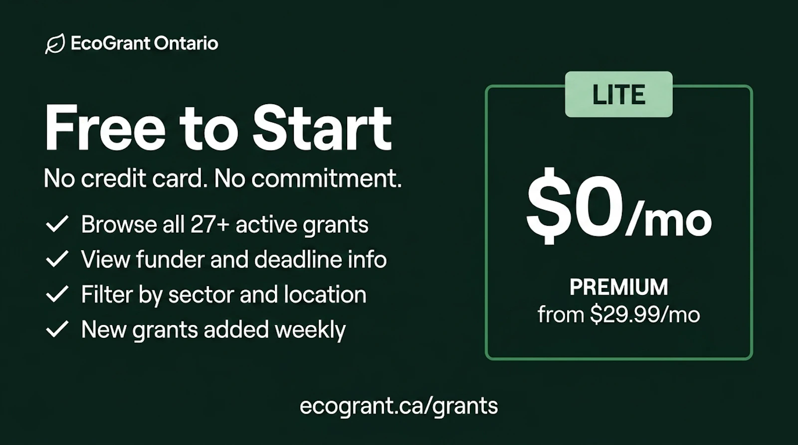 EcoGrant Ontario screenshot 3