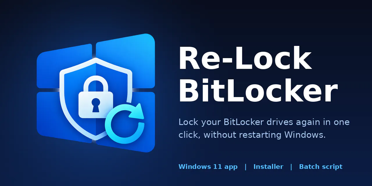 Re-Lock BitLocker gallery image