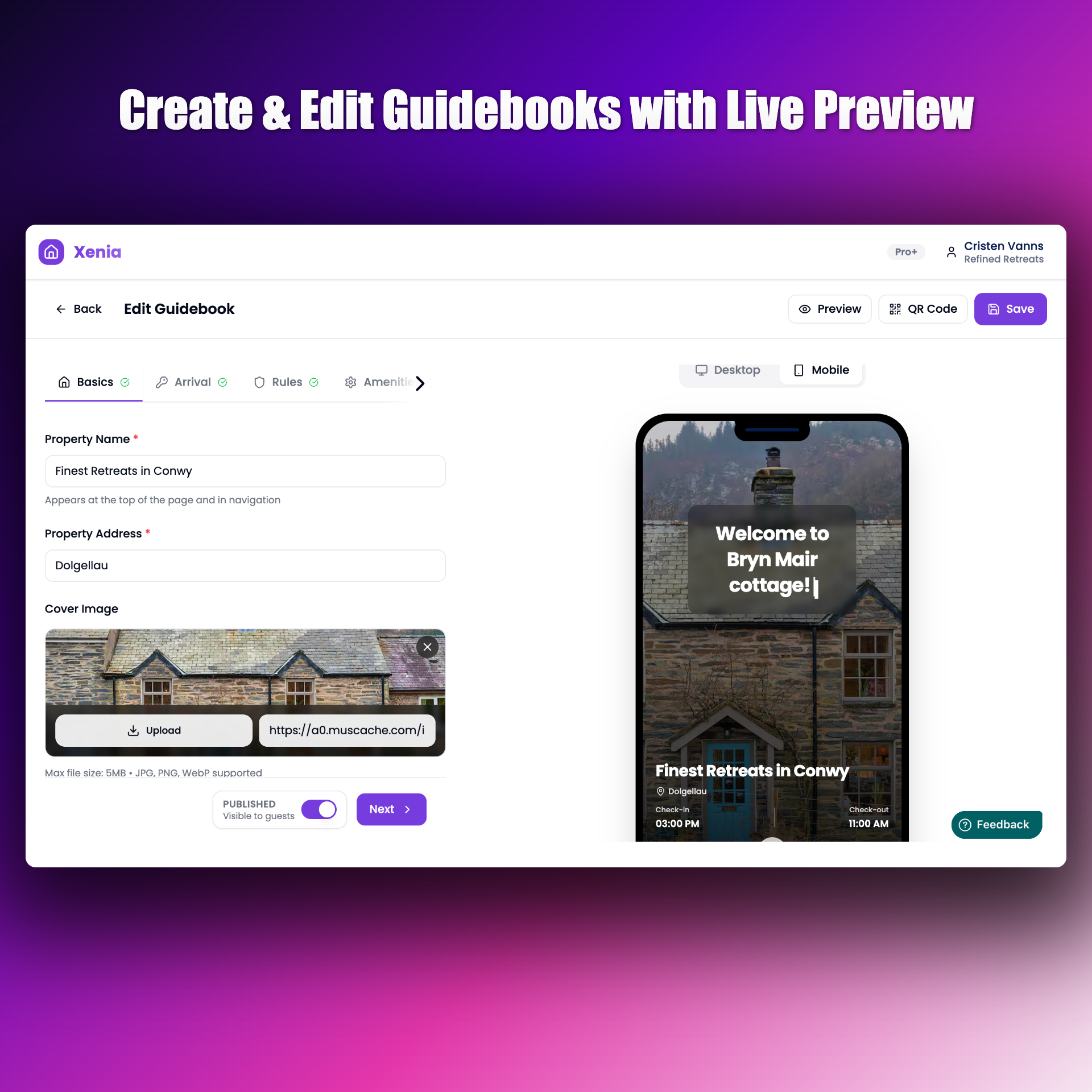 Xenia - Simple Digital Guidebook Creator - Screenshot 5 showing product features and functionality