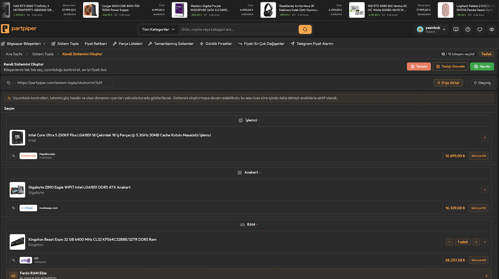PartPiper - PC Building & Price Tracking screenshot 8
