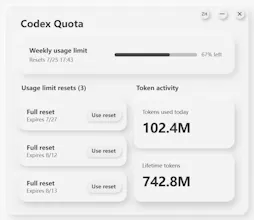 Codex Quota Panel gallery image