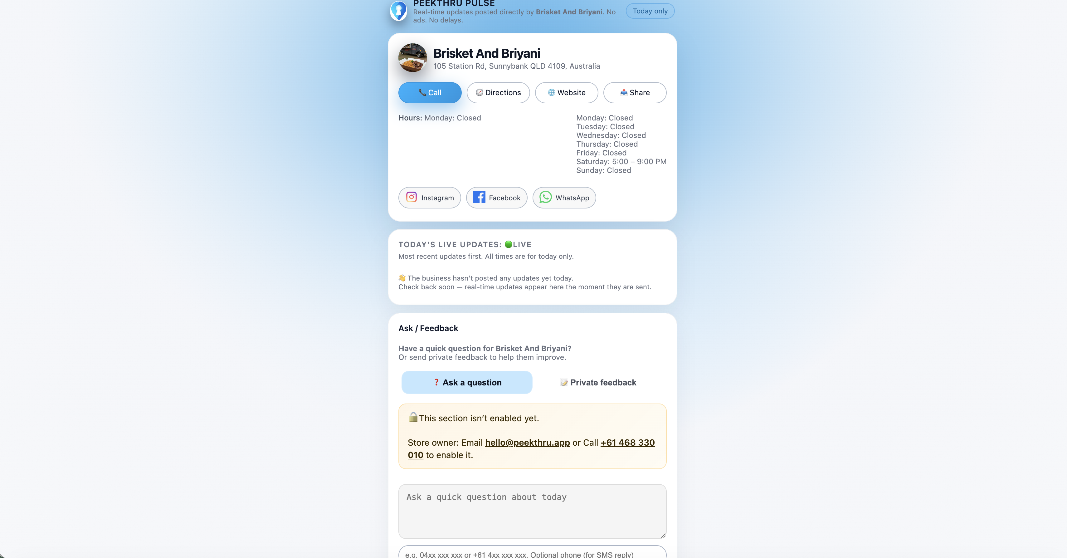 PeekThru - Screenshot 2 showing product features and functionality