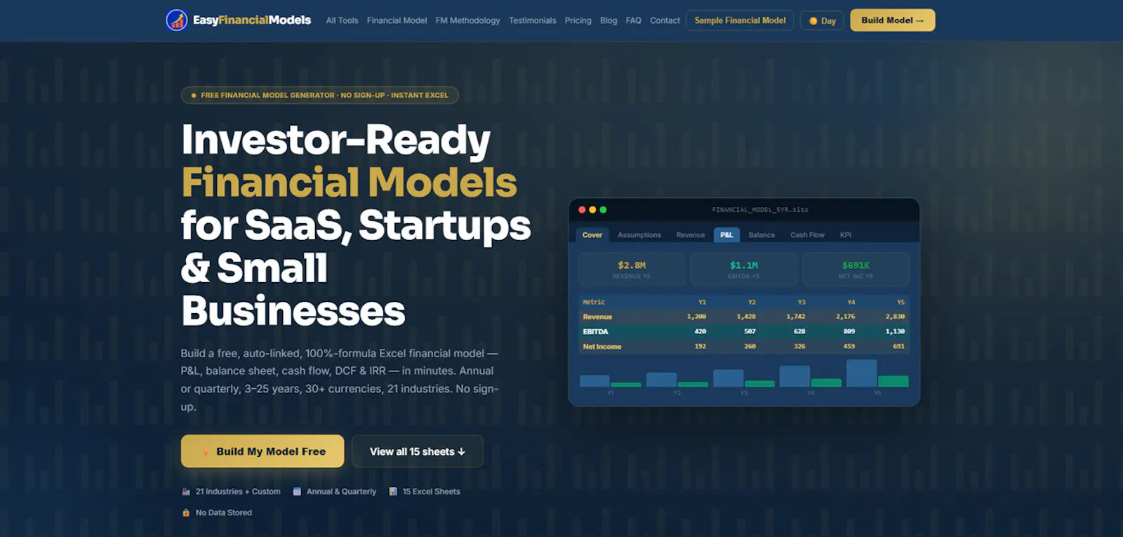 EasyFinancialModels.com screenshot 4