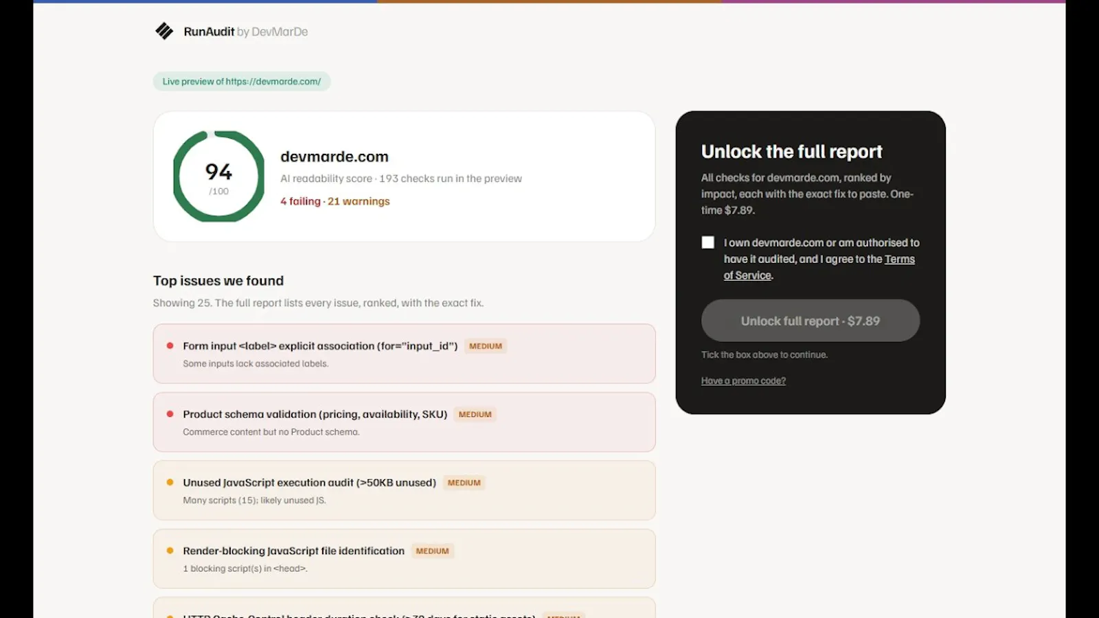 Crawl Audit screenshot 1 (video preview)
