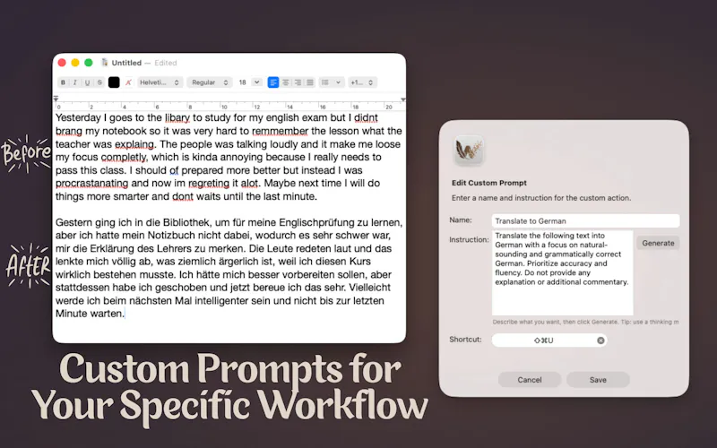 WunderType - AI Text Shortcuts screenshot 6