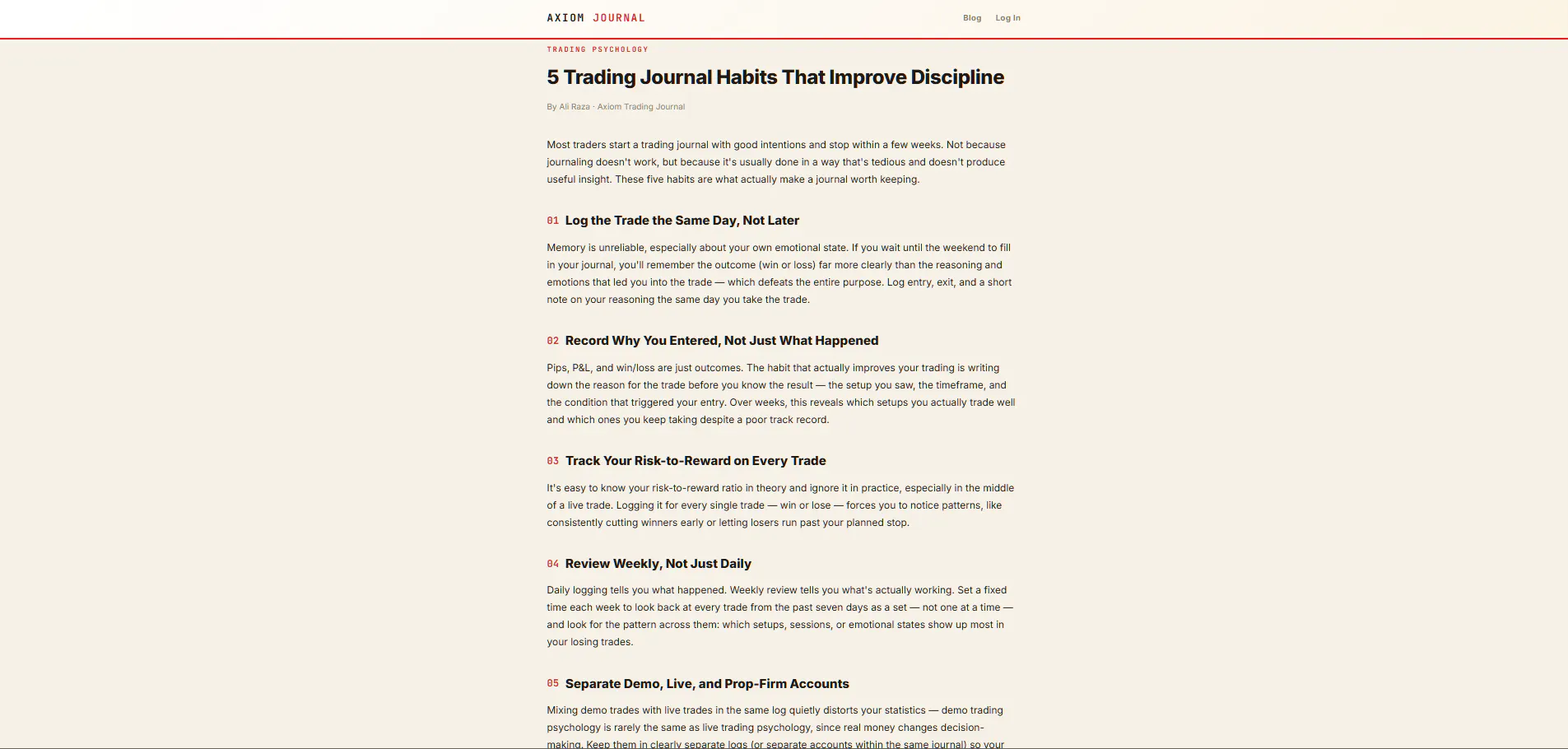 Axiom Trading Journel gallery image