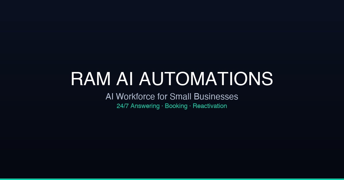 RAM AI — AI Receptionist & Automation gallery image