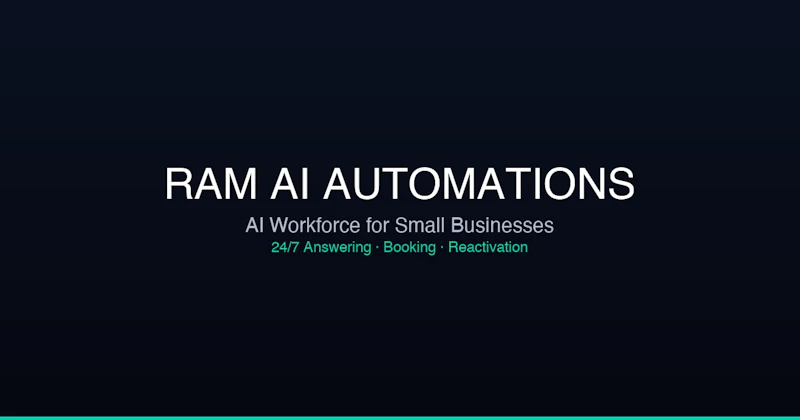 RAM AI — AI Receptionist & Automation screenshot 1