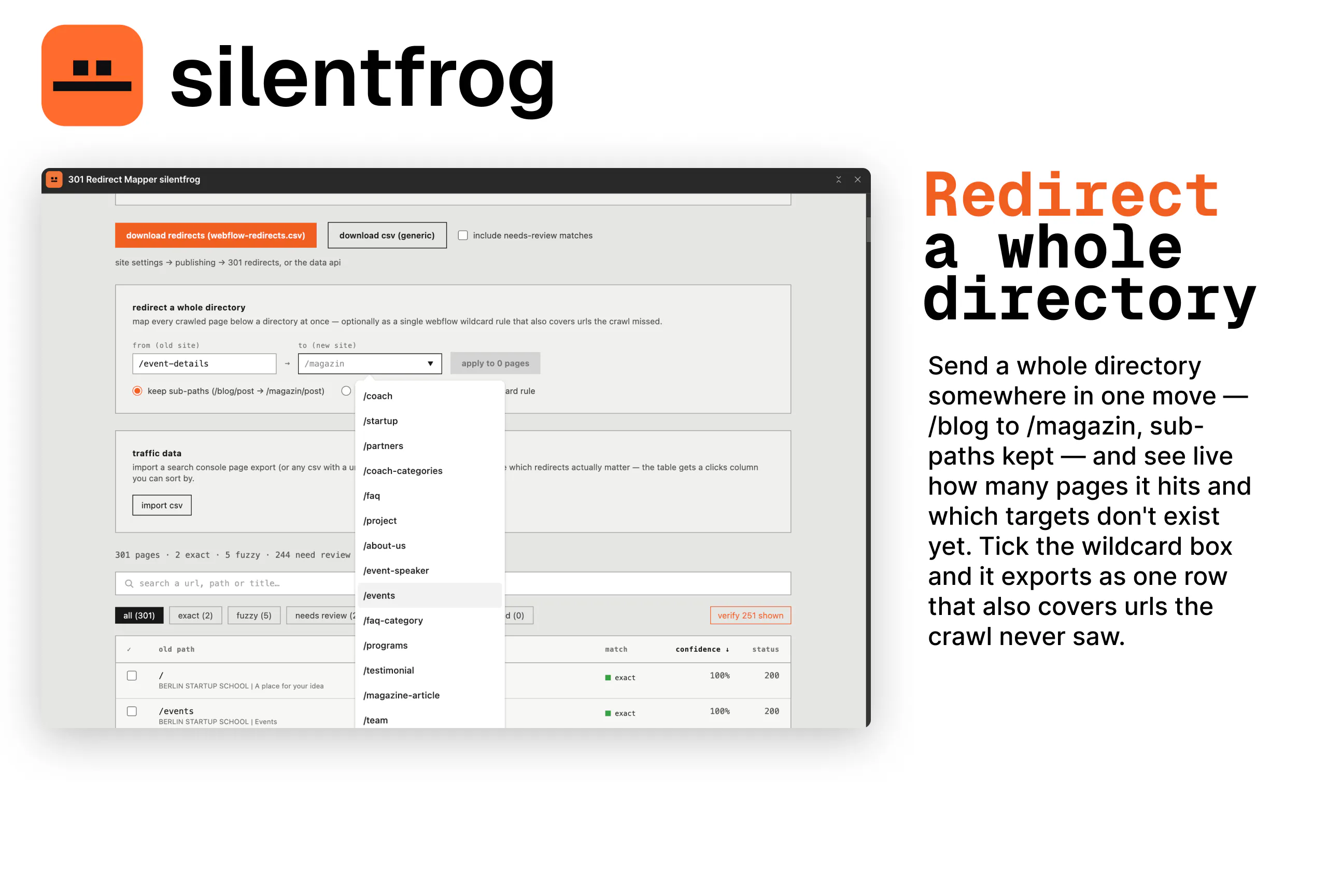 301 Redirect Manager Silentfrog gallery image