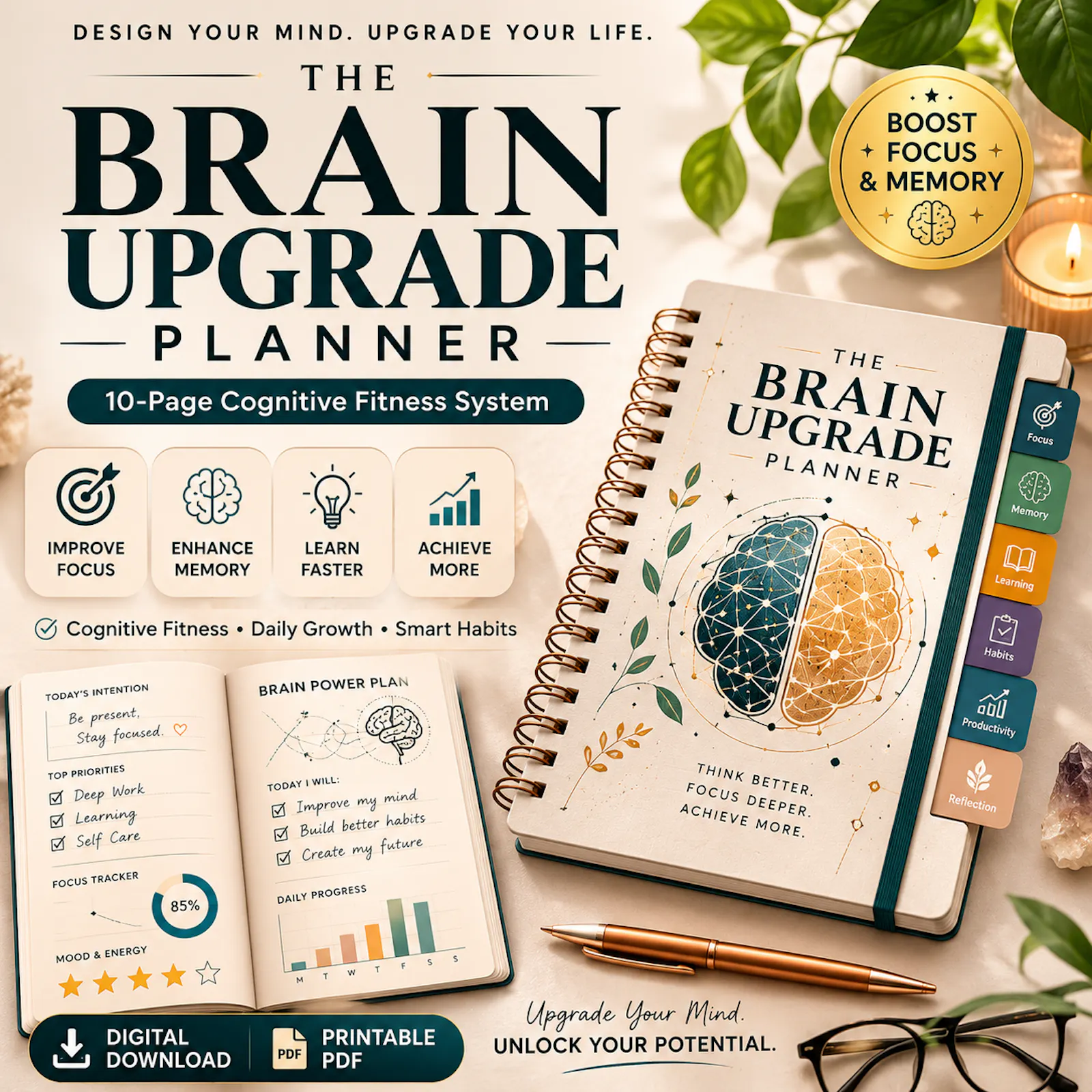 The Brain Upgrade Planner |Think Smarter screenshot 1