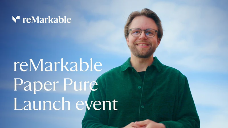 reMarkable Paper Pure screenshot 1 (video preview)