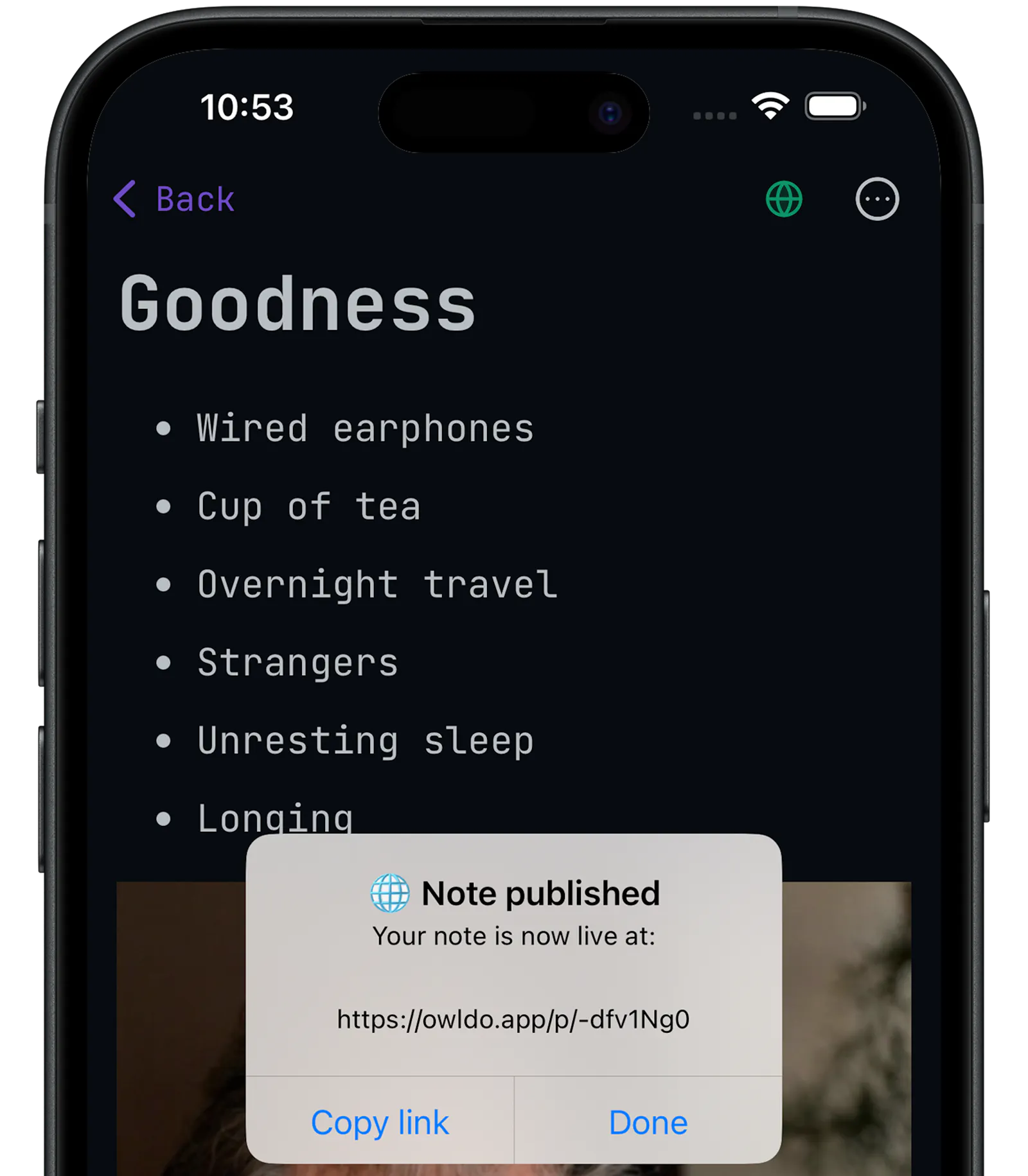 Owldo: Your second brain, made public screenshot 1