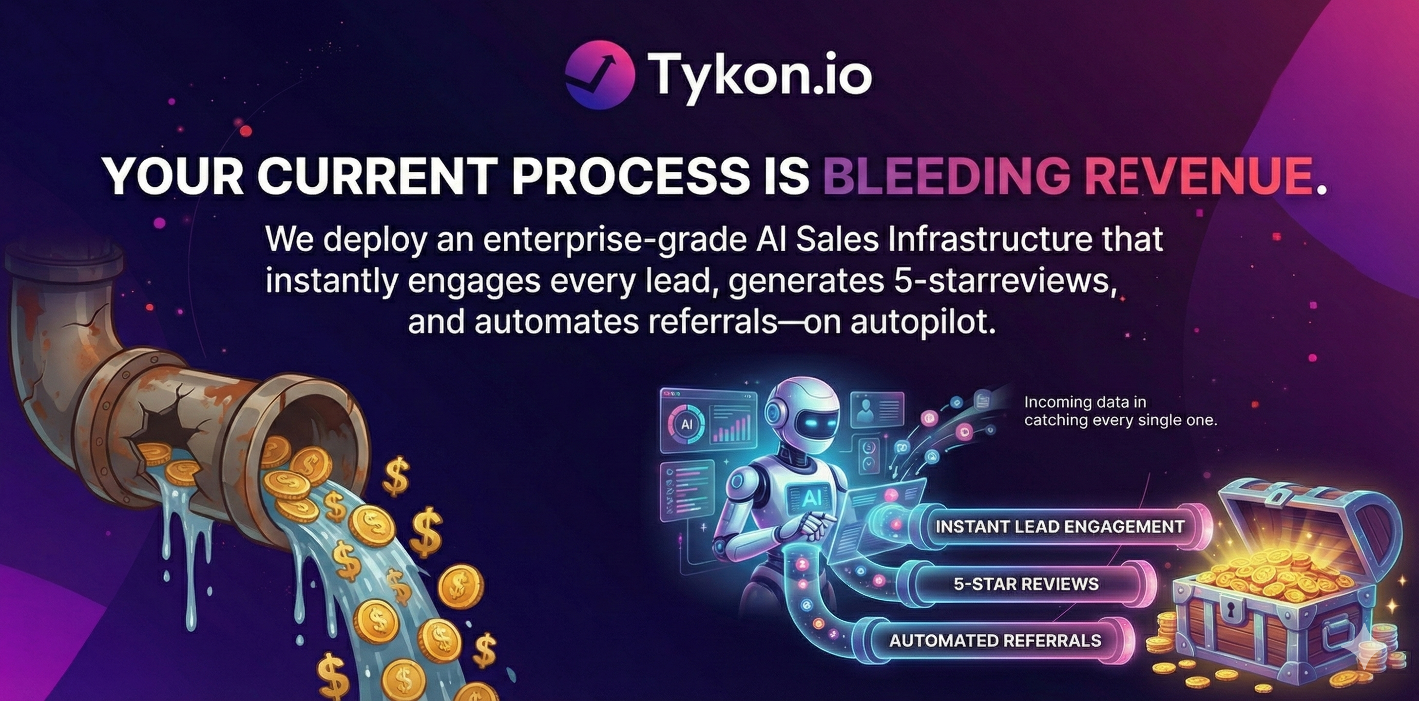 Tykon.io - Screenshot 3 showing product features and functionality