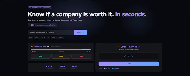 Traqcker screenshot 2