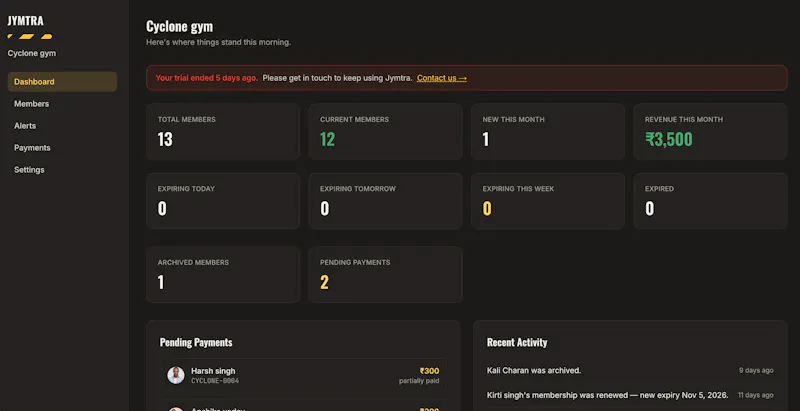Jymtra screenshot 2