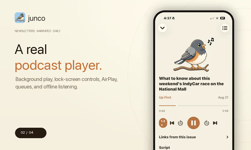 Junco screenshot 3