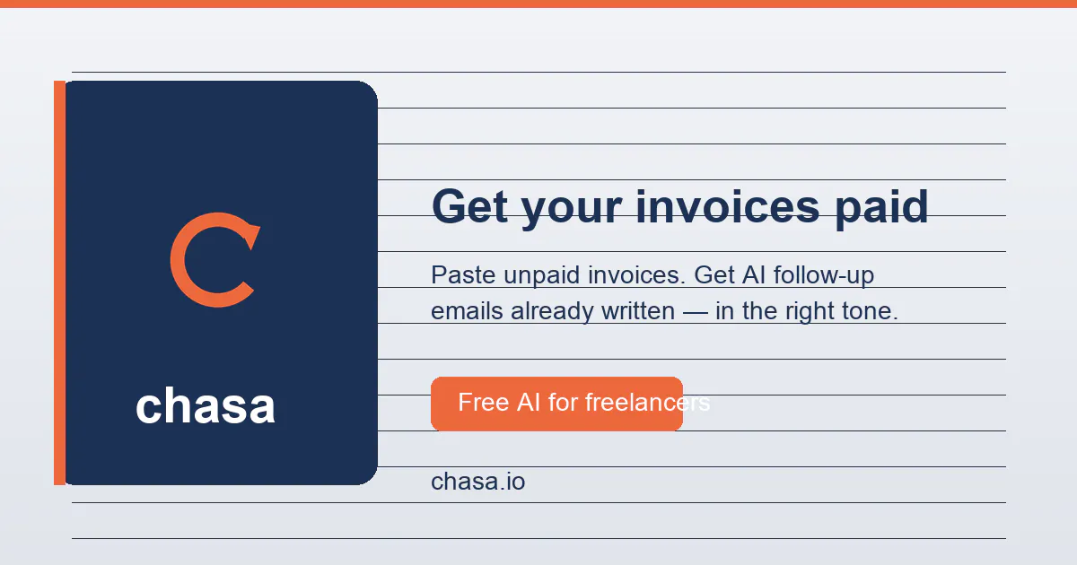 Chasa – AI Invoice Follow‑Ups   gallery image