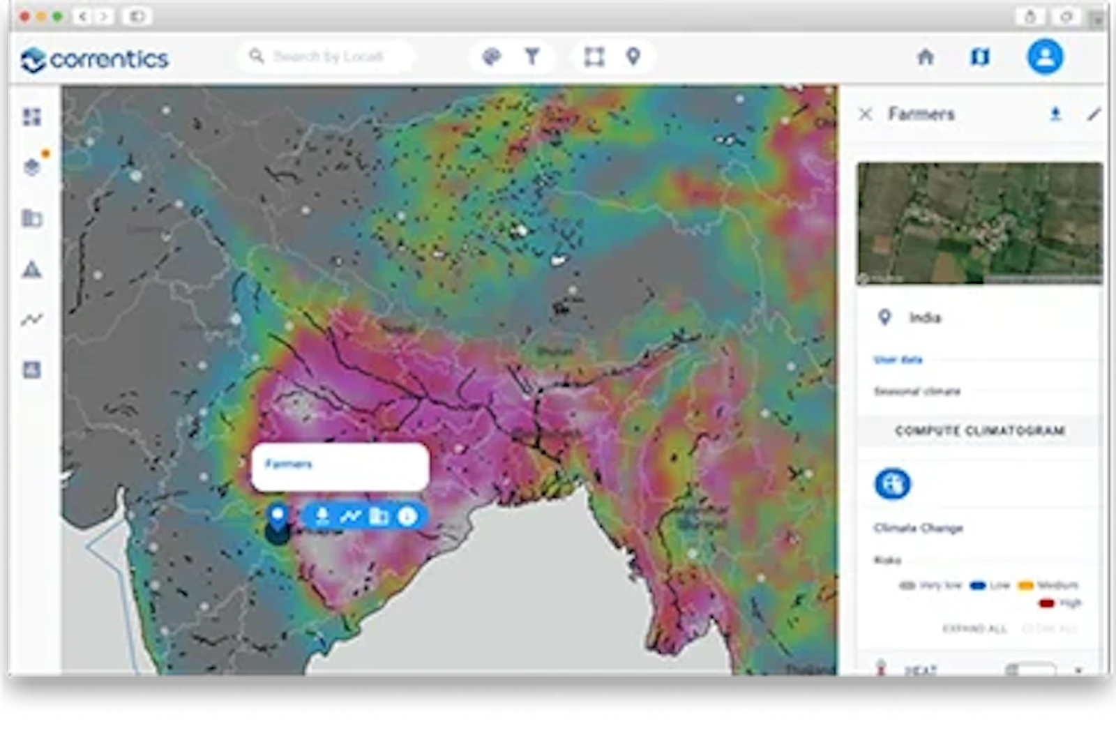 Correntics - Climate Risk Analytics screenshot 3