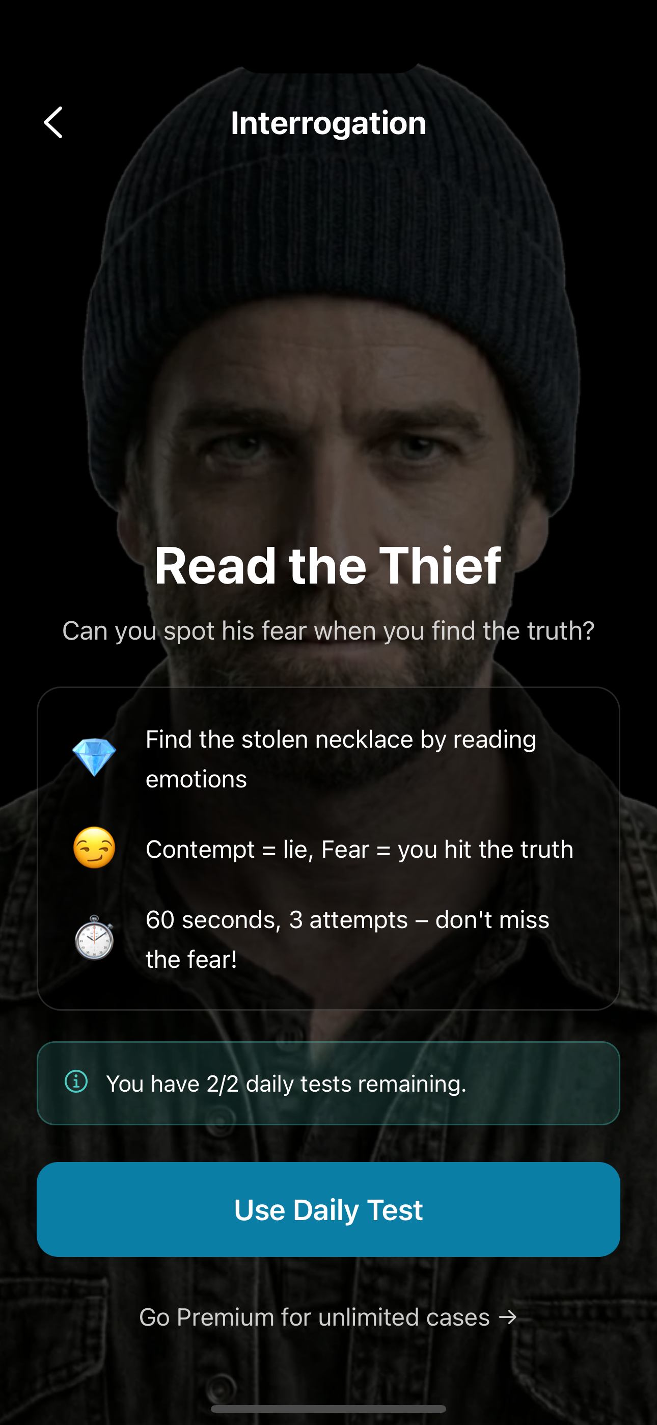 Micro Facial Expressions (iOS) - Screenshot 3 showing product features and functionality