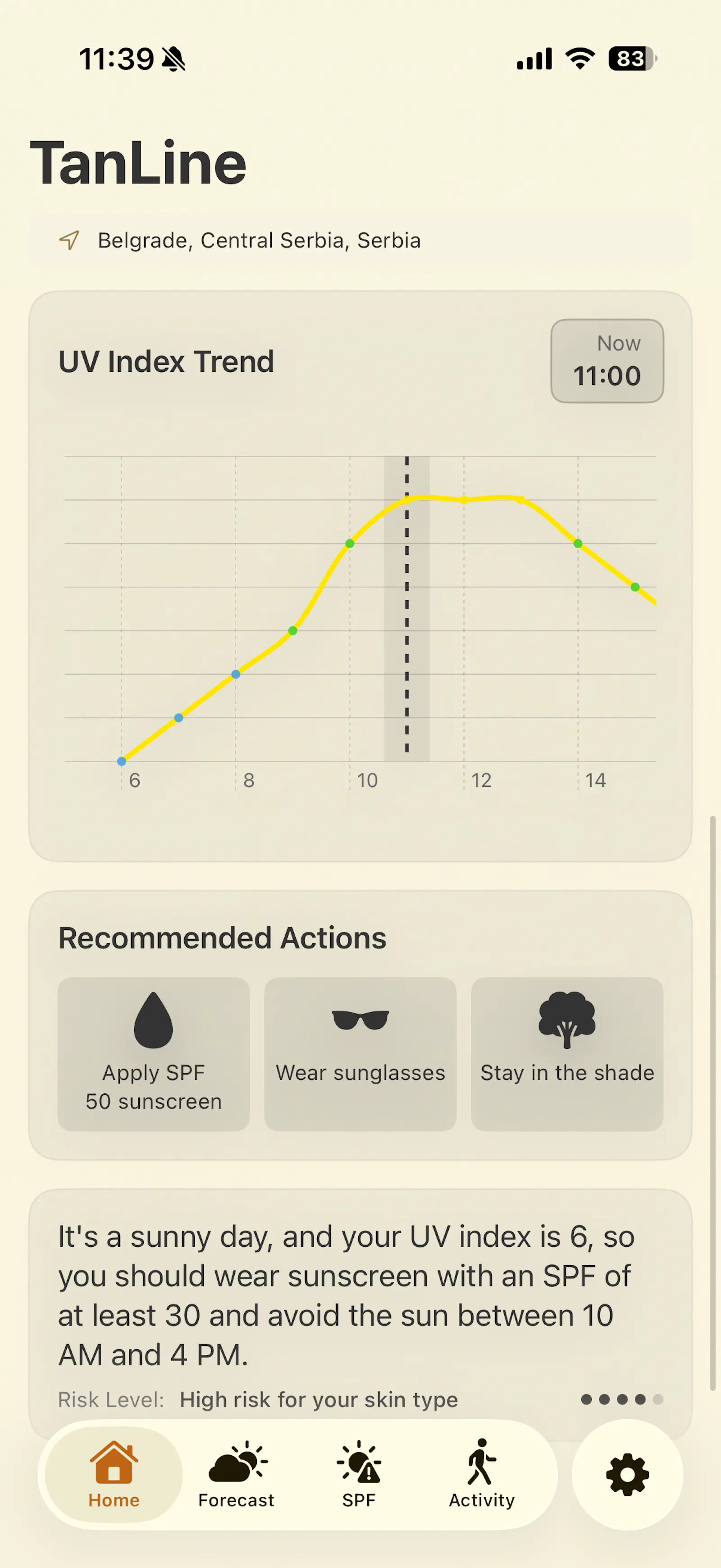 TanLine: Sun Safety Tracker screenshot 2
