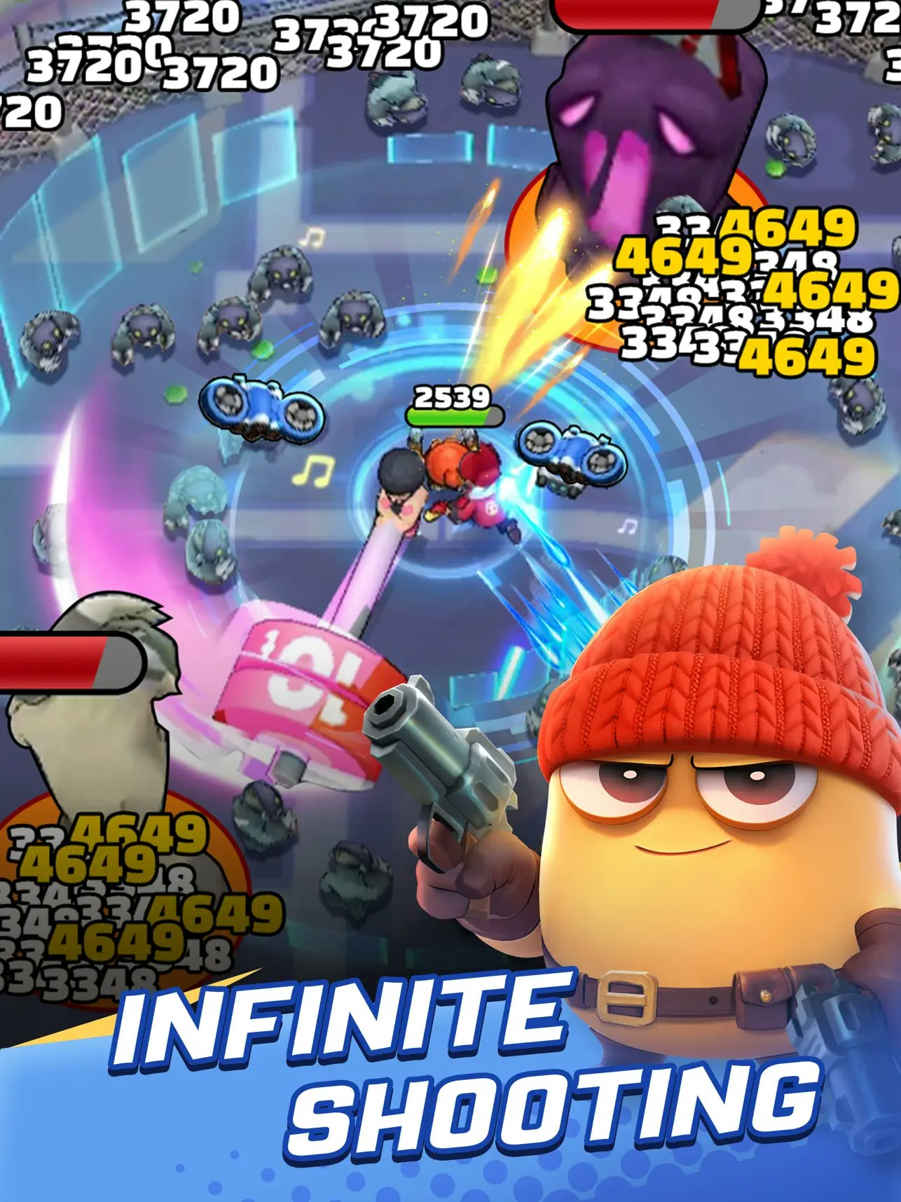 Zombie.io: tiro de batata media 3
