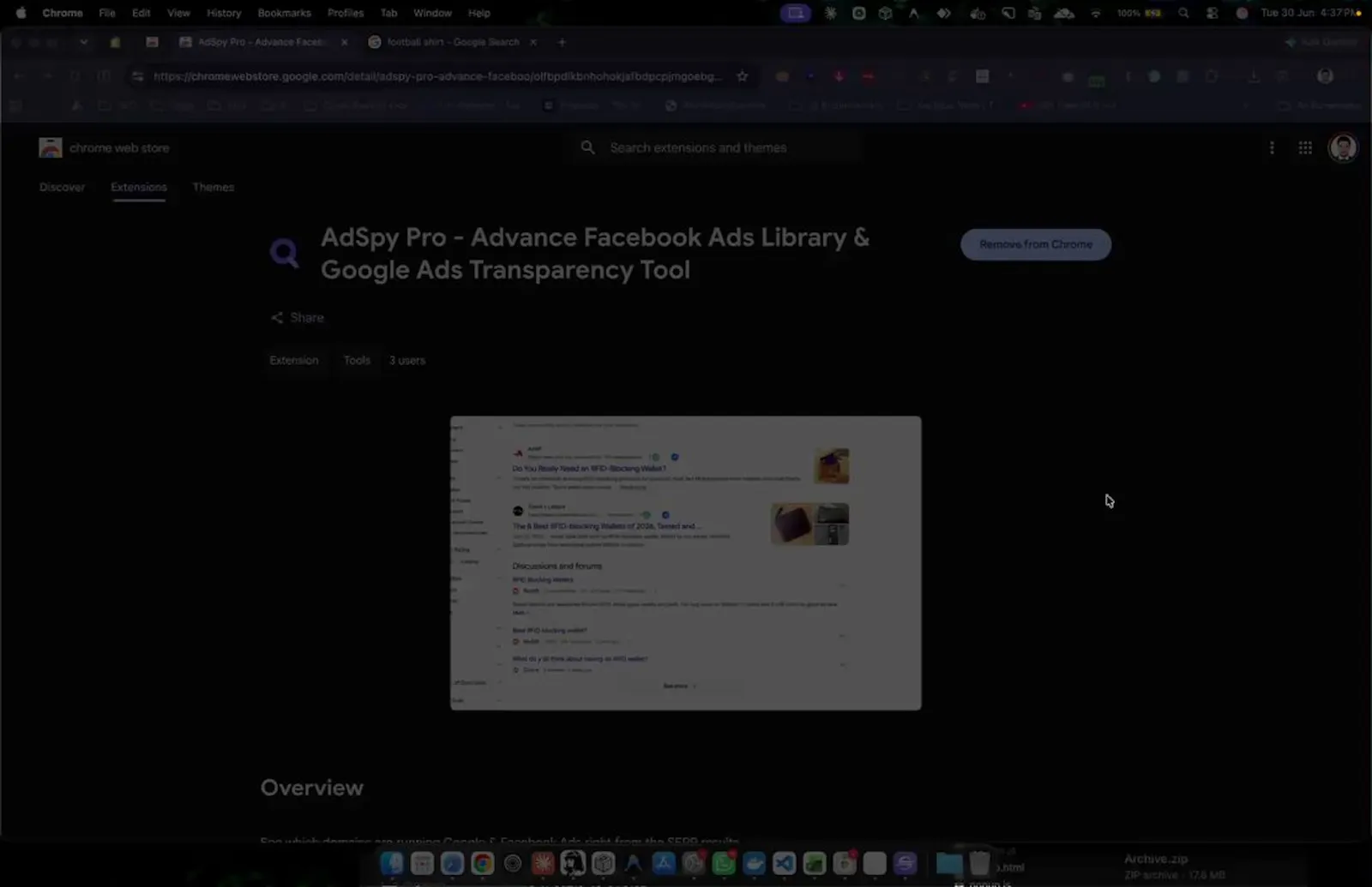AdSpy Pro - Advance Facebook Ads Library screenshot 1 (video preview)