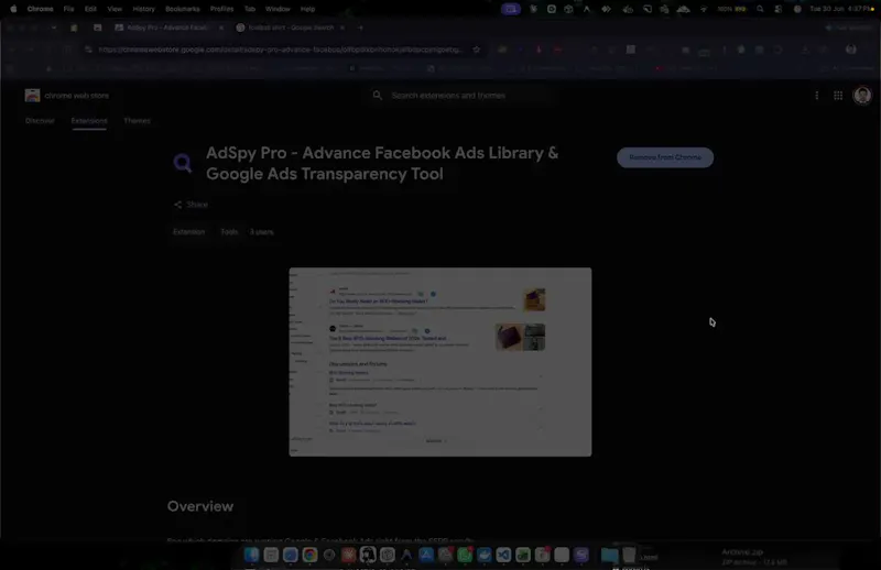 AdSpy Pro - Advance Facebook Ads Library screenshot 1 (video preview)