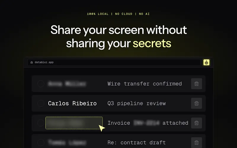 DataBlur screenshot 2