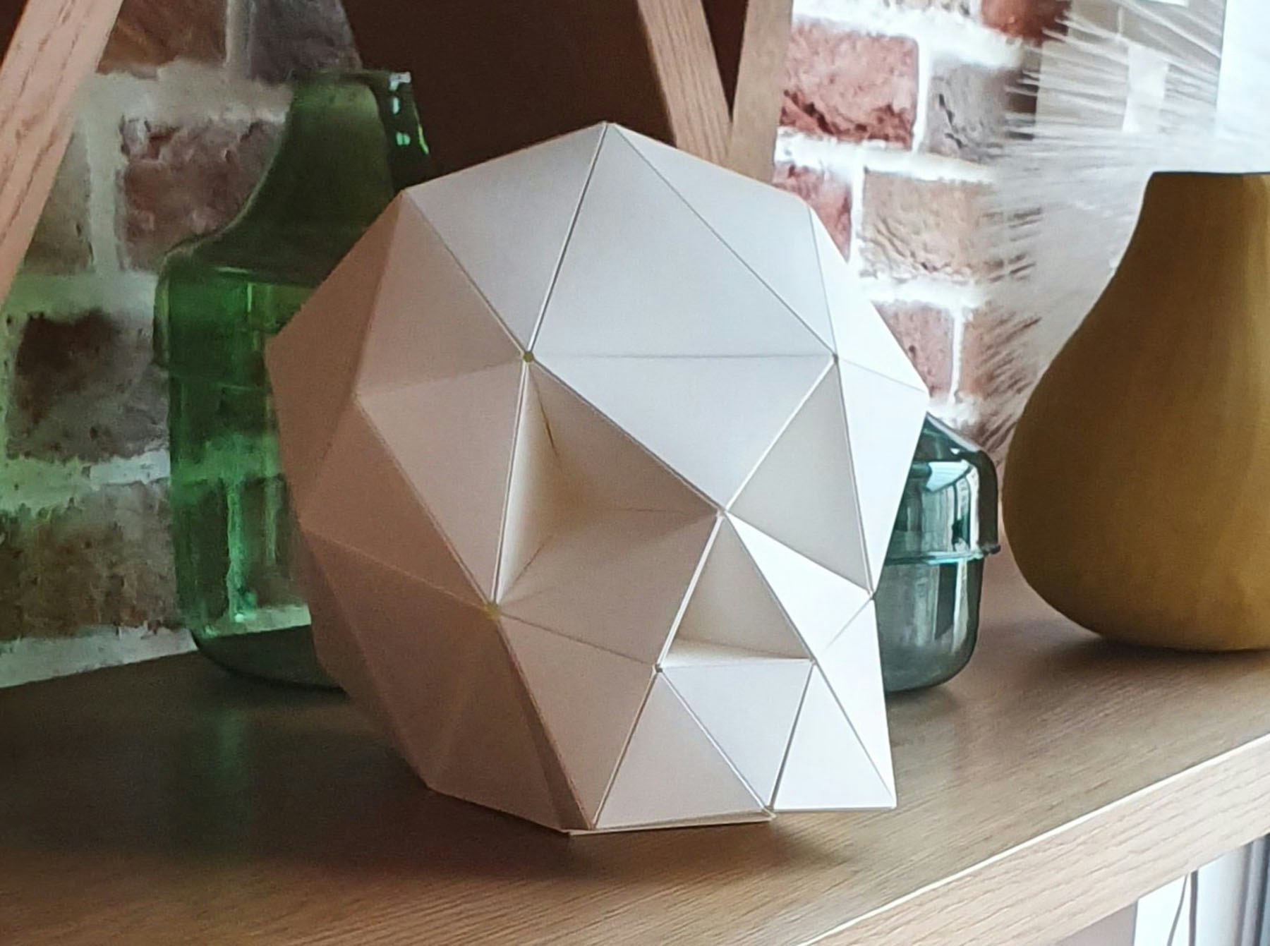Carapace: prima puzzle 3D di origami fai -da -te media 6