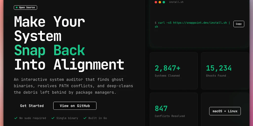 SnapPoint - Alpha:讓您的系統迅速恢復一致性