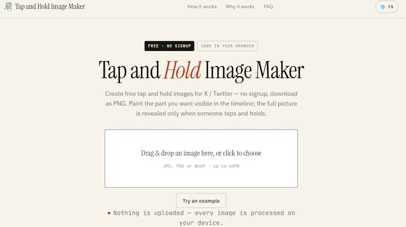 Tap and Hold Image Maker screenshot 2