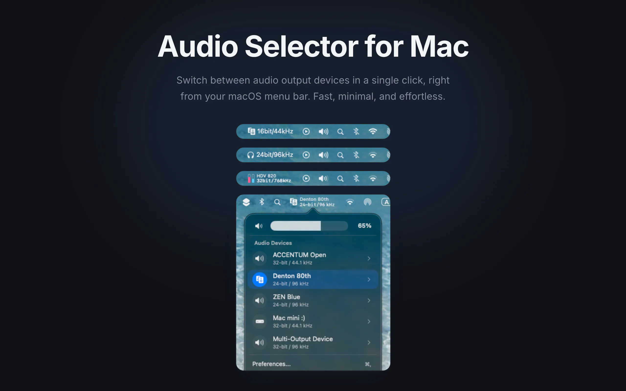 Audio Selector gallery image