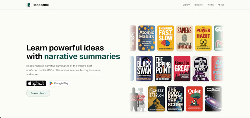 Readsome: book summaries screenshot 1