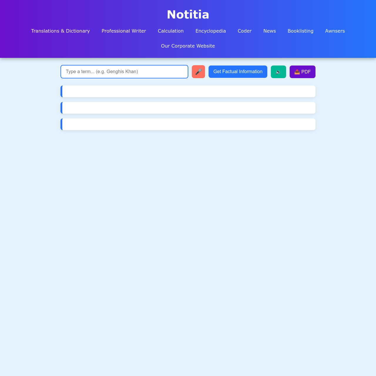 Notitia - Notitia: Speak Fast. Solve Smart. Know Instantly. No Noise. media 2