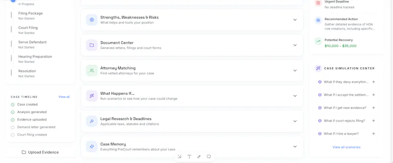 PreCourt AI screenshot 3