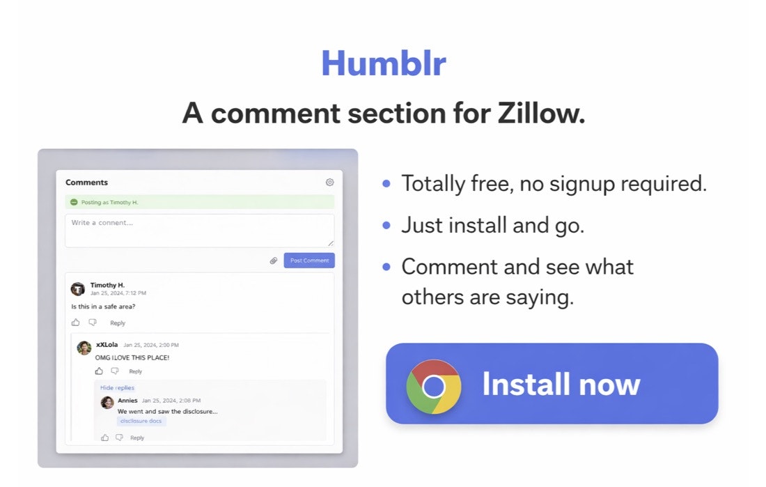 Humblr – Comments on Zillow Listings gallery image