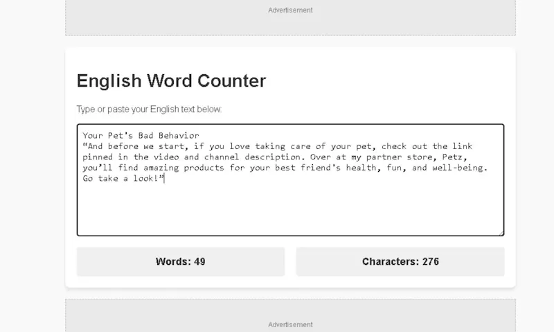 English Word & Character Counter screenshot 2