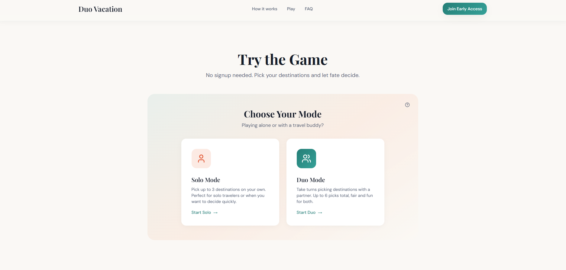 Duo Vacation - Screenshot 4 showing product features and functionality
