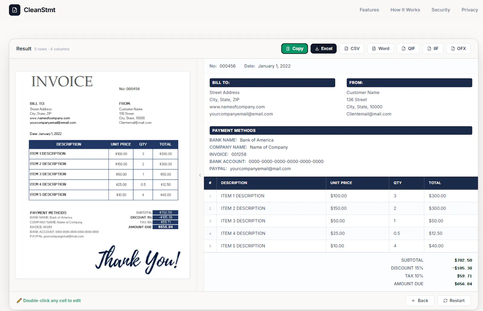 CleanStmt screenshot 4