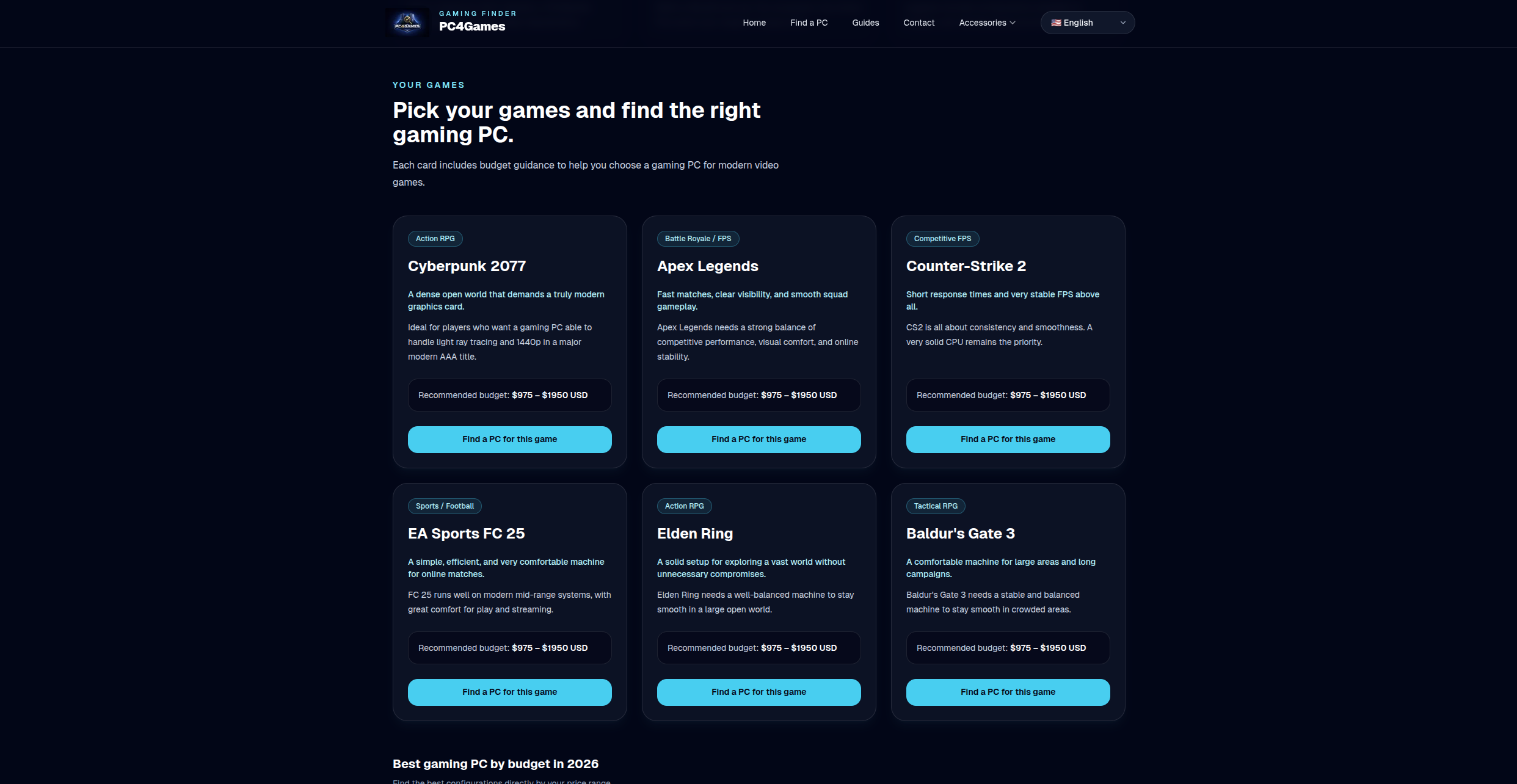 PC4Games — Free Gaming PC Finder 2026 gallery image