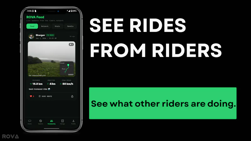 ROVA — Ride tracking App screenshot 4