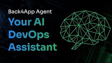 Agente Back4App - Rappresentazione visiva dell&rsquo;Agente Back4App, uno strumento AI-driven per configurare un&rsquo;architettura di cloud scalabile in pochi minuti.