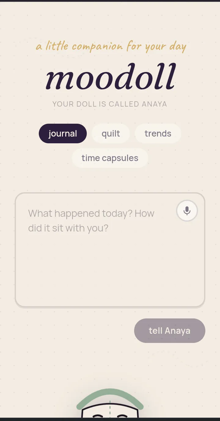 Moodoll: a little companion for your day gallery image