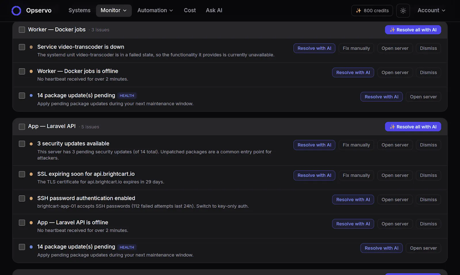 Opservo screenshot 4