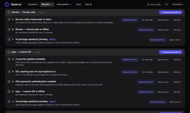 Opservo screenshot 4