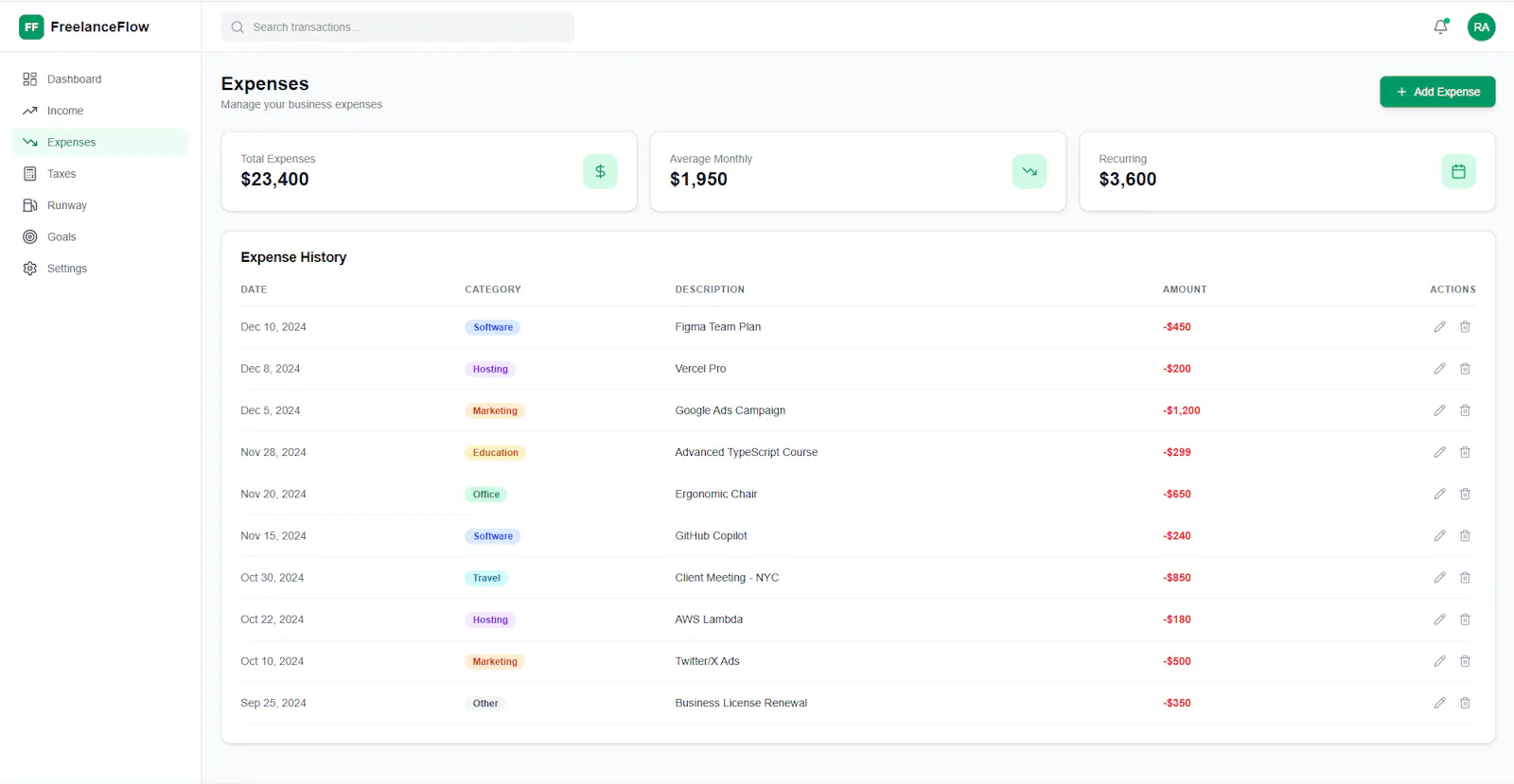 FreelanceFlow screenshot 7