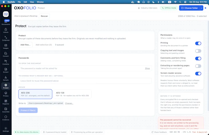 Oxofolio screenshot 4