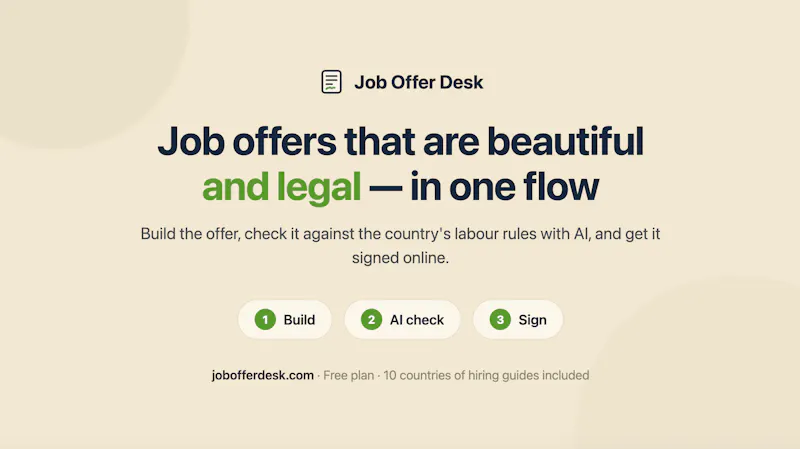 Job Offer Desk screenshot 1