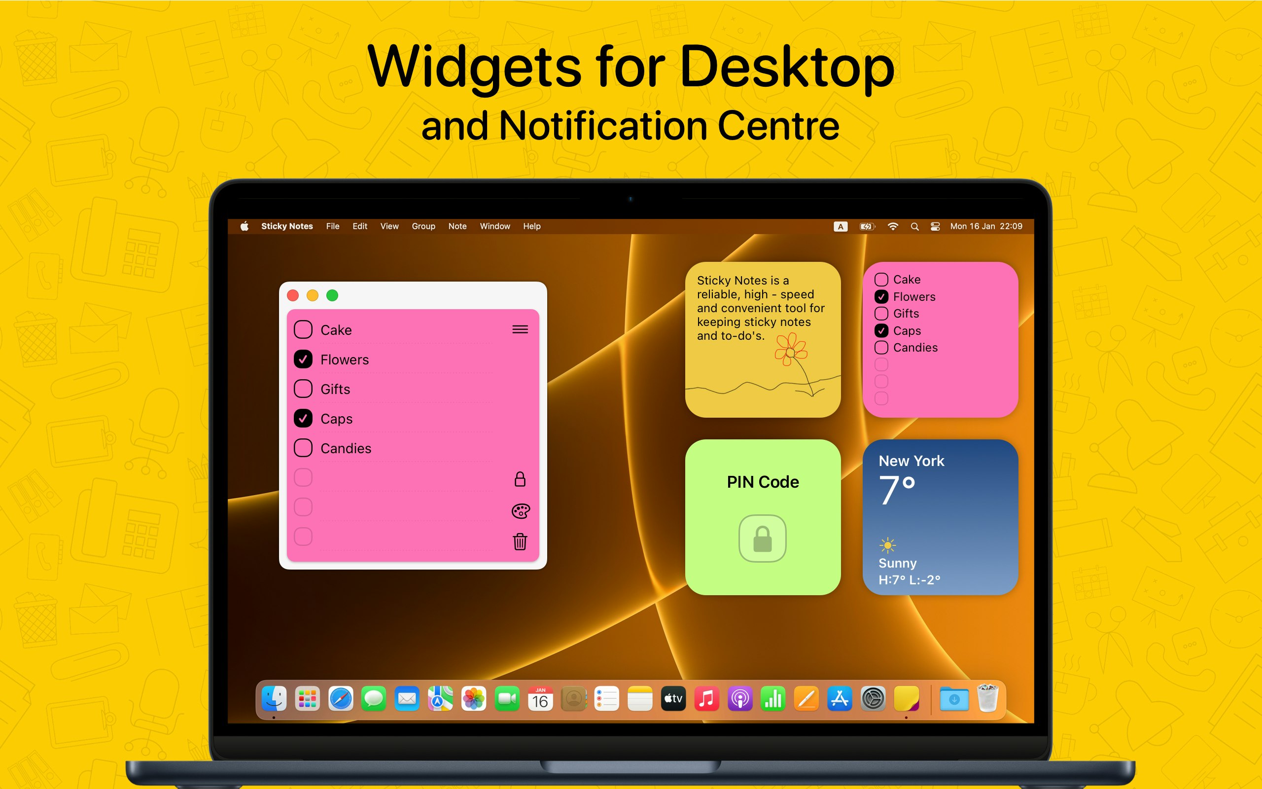 Sticky Notes Widget gallery image