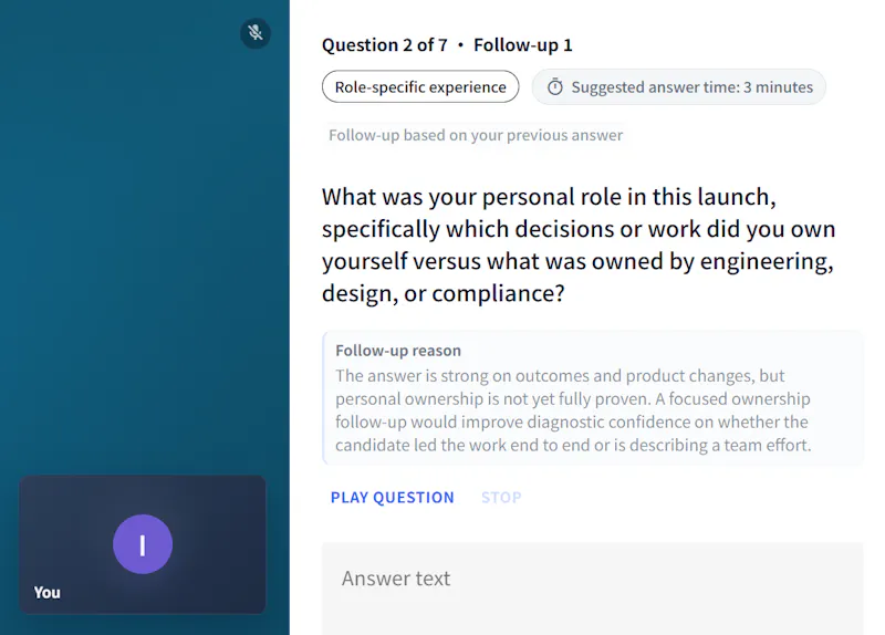 Okareer Interview Lens screenshot 2